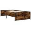 vidaXL Bettgestell R&auml;uchereiche 100x200 cm Holzwerkstoff und Metall