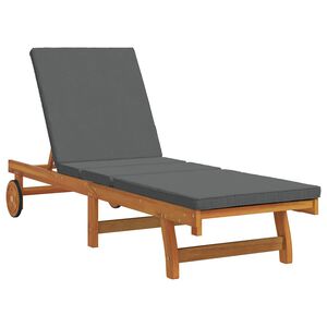 vidaXL Sonnenliege Braun 199 x 63 x 85 cm Massivholz Akazie