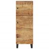 vidaXL Highboard mit 3 T&uuml;ren 40x33x110 cm Massivholz Mango & Eisen