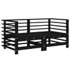 vidaXL 7-tlg. Garten-Lounge-Set Schwarz Massivholz Kiefer