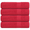 vidaXL Handt&uuml;cher FROGN 4 Stk. Rot 50x100 cm 360 g/m&sup2;