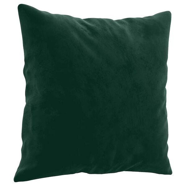 vidaXL Zierkissen 2 Stk. Dunkelgr&uuml;n 40x40 cm Samt