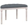 vidaXL Sitzbank Dunkelgrau 81,5x41x49 cm Samt