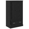 vidaXL Highboard 3 pcs Schwarz Eichen-Optik Holzwerkstoff