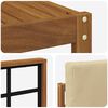 vidaXL Outdoor-Sofagarnitur mit Kissen 7 pcs Natur und Beige