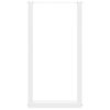 vidaXL Bartischbeine U-Form 2 Stk. Wei&szlig; 40x(90-91) cm Stahl