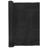 vidaXL Balkon-Sichtschutz Schwarz 300x80 cm Poly Rattan
