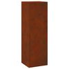 vidaXL Pflanzenst&auml;nder 2 pcs Rostig 24 x 24 x 75 cm Wetterfeststahl