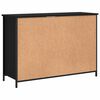 vidaXL Sideboard Schwarz 100x35x70 cm Holzwerkstoff