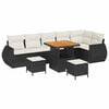 vidaXL Gartensofa-set 9 stk. 9-Sitzanzahl Schwarz und Creme