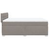 vidaXL Boxspringbett mit Matratze Taupe 140x190 cm Stoff