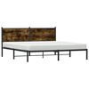 vidaXL Metallbett ohne Matratze R&auml;uchereiche 183x213 cm