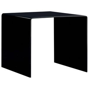 vidaXL Couchtisch Schwarz 50x50x45 cm Hartglas