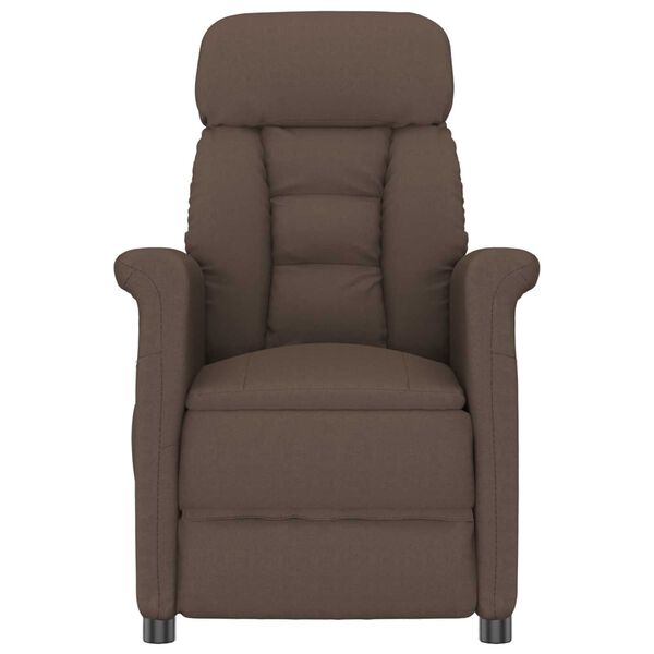vidaXL Massagesessel mit Kissen Braun 70.5 x 96.5 x 95 cm Kunstleder