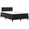 vidaXL Boxspringbett mit Matratze Schwarz 120 x 200 cm Samt