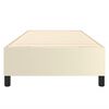 vidaXL Boxspringbettgestell Creme 80x200 cm Kunstleder