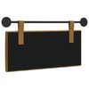 vidaXL H&auml;ngevorderseite Wandmontiert Braun 100 x 55 x 7 cm Samt