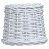vidaXL Lampenschirm Korbweide 20 x 15 cm Wei&szlig;