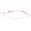 vidaXL Tischplatte 80x80x1,5 cm Quadratisch Raues Massivholz Mango