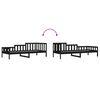 vidaXL Tagesbett Schwarz 90x190 cm Massivholz Kiefer