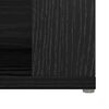 vidaXL Sideboard Schwarz Eichen-Optik 100 x 30 x 59,5 cm Holzwerkstoff