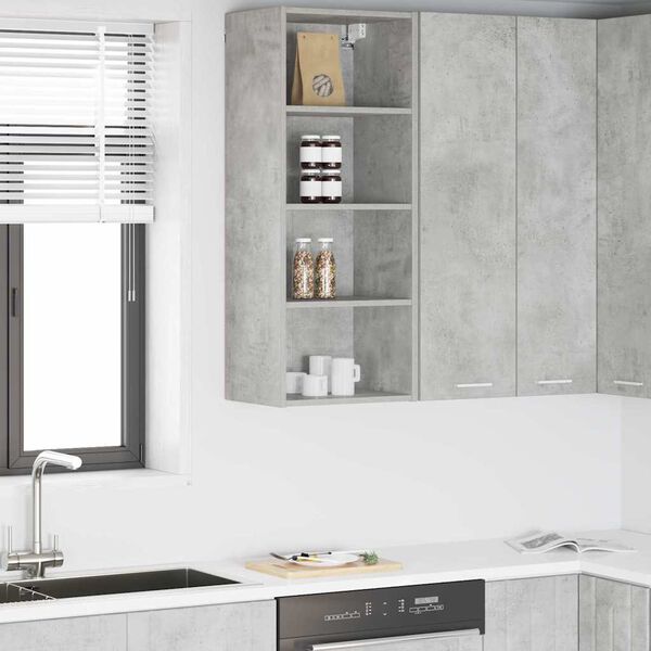 vidaXL H&auml;ngeschrank Beton Grau 40 x 29,5 x 100 cm Holzwerkstoff