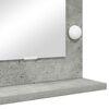 vidaXL Waschtischspiegel mit Spiegel Beton Grau 100 x 45 x 18 cm