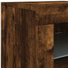 vidaXL Sideboard mit LED-Leuchten Räuchereiche 123x37x67 cm
