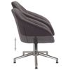 vidaXL Esszimmerst&uuml;hle 2 Stk. Drehbar Taupe Stoff