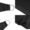 vidaXL Sonnensegel 160 g/m² Schwarz 2x5 m HDPE
