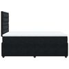 vidaXL Boxspringbett mit Matratze Schwarz 120x190 cm Samt
