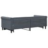 vidaXL Tagesbett Ausziehbar Dunkelgrau 90x190 cm Samt