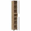 vidaXL Badezimmerschrank mit Regal Artisan-Eiche 30,5 x 30 x 195 cm