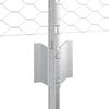 vidaXL Zaun mit Pfosten Silber 0,5 x 50 m Stahl
