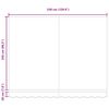 vidaXL Einziehbare Markise Mehrfarbig 350 x 250 cm Stoff