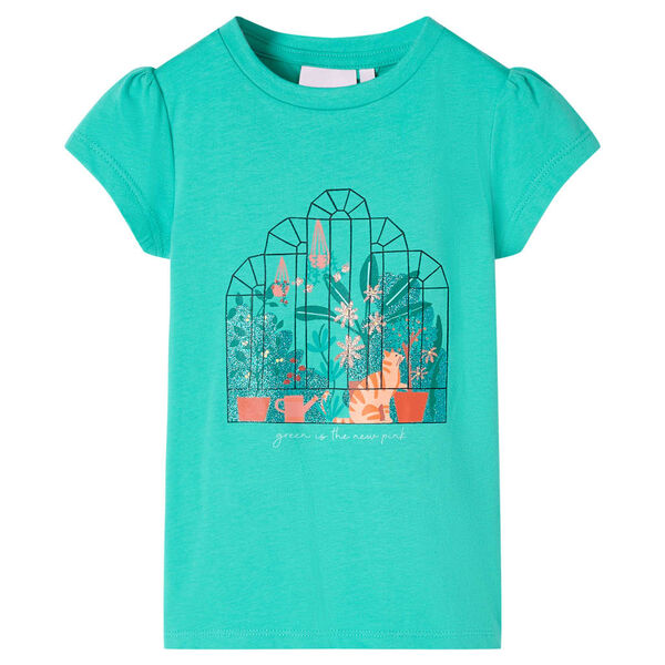 Kinder-T-Shirt Minzgr&uuml;n 116
