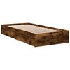 vidaXL Bettgestell mit Schubladen R&auml;uchereiche 90x190 cm Holzwerkstoff