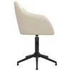 vidaXL Esszimmerst&uuml;hle 4 Stk. Drehbar Creme Samt