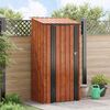 vidaXL Gartenh&uuml;tten Braun 103 x 74 x 200 cm Metall