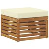 vidaXL Outdoor-Fu&szlig;hocker Massivholz Akazie Natur