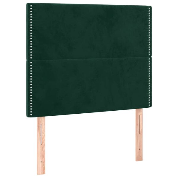 vidaXL Kopfteil Dunkelgr&uuml;n 80x5x118/128 cm Samt