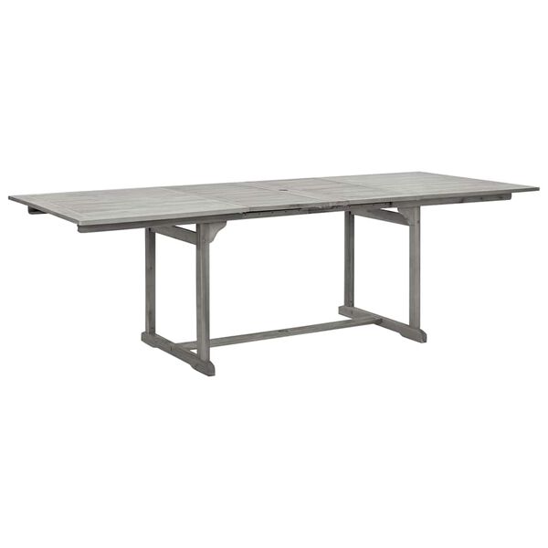 vidaXL Garten-Esstisch (160-240)x100x75 cm Massivholz Akazie