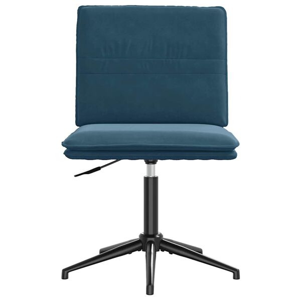 vidaXL Esszimmerst&uuml;hle 2 Stk. Blau Samt