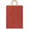 vidaXL Papiertragetaschen 50 Stk. mit Henkeln Rot 26x12x35 cm