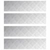 vidaXL Treppe Tritt 4 stk. 80 x 20 cm Silber Aluminium Rechtwinklig