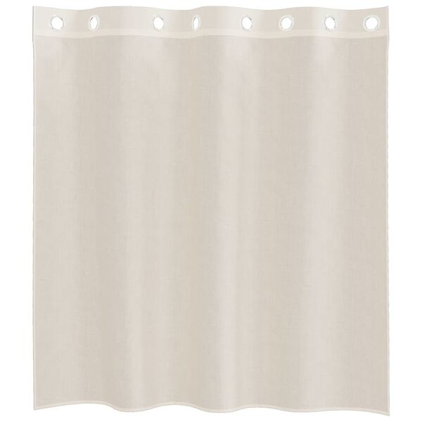vidaXL Voile Vorh&auml;nge mit &Ouml;sen 2 Stk. Creme 140x140 cm