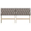 vidaXL Gepolstertes Kopfteil Taupe 180 cm Massives Kiefernholz