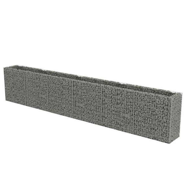 vidaXL Gabionen-Hochbeet Verzinkter Stahl 540&times;50&times;100 cm