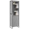 vidaXL Hohe Schr&auml;nke 2 pcs Graues Sonoma 60 x 36 x 200 cm