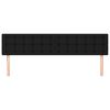 vidaXL Kopfteile 2 Stk. Schwarz 80x5x78/88 cm Stoff
